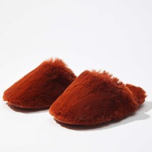 sale | loft | faux fur slippers